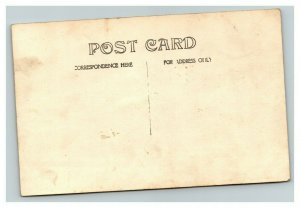 Vintage 1910's RPPC Postcard - Family Pose in Front of Suburban Home