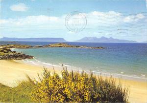 BR90890 the isles of rhum and eigg from near arisaig inverness shire  scotland