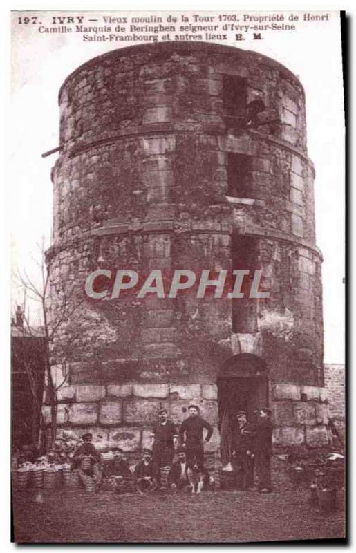 REPRO Ivry Old mill of the Tower 1703 Dog