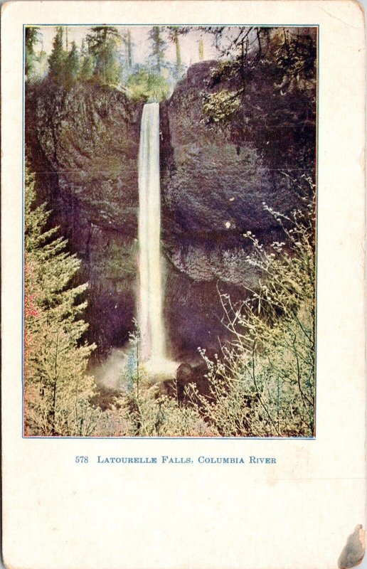 Latourelle Falls Columbia River Antique Postcard UNP Unused DB 