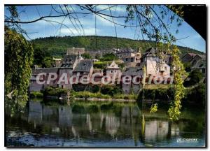 Postcard Modern Argentat The Banks Of The Dordogne