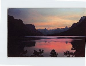 Postcard St. Mary Lake At Day's End, Montana