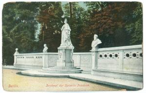 Germany, Berlin, Denkmal der Kaiserin Friedrich, early 1900s unused Postcard