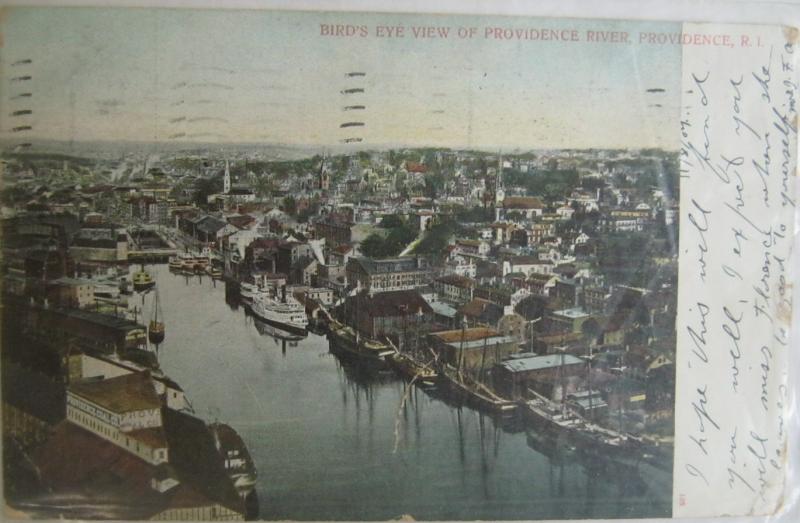 Birds Eye View Providence River Providence RI 1907