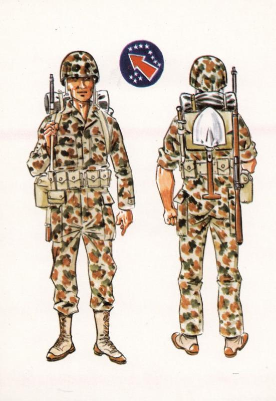 Italian WW2 Army Uniform Soldaro Con Traje Combate Jungla Postcard