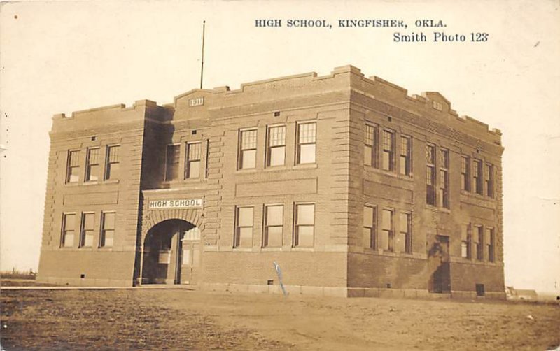 High School Real Photo - Kingfisher, Oklahoma OK