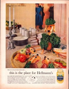 Vintage Print Ad -1960 Hellmann's Real Mayonnaise