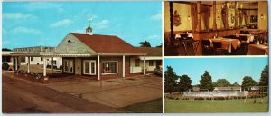 c1970s Chesapeake, VA Sunset Manor Motel Restaurant Multi Oversized Postcard 3S