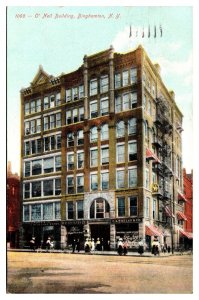 1908 O'Neil Building, Cigar Store, Binghamton, NY Postcard