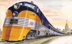 The Pere Marquettes Streamliner Passenger Train 1948 Postcard