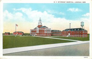 NE, Lincoln, Nebraska, US Veteran's Hospital, Exterior View,Curt Teich No 1A1633