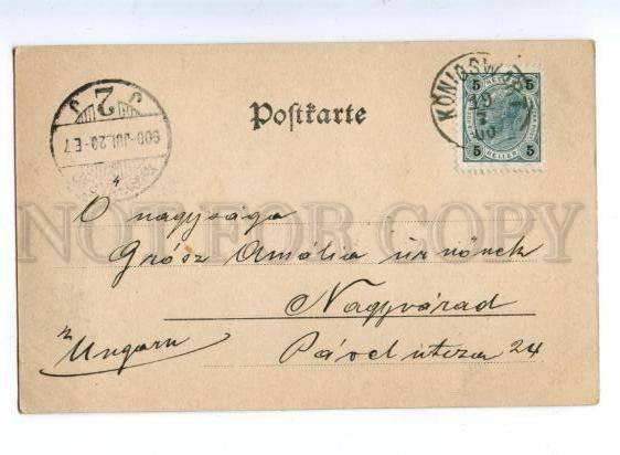 152059 Czech Republic GRUSS aus GLASSEN Bohemia Konigswart OLD