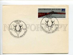 292232 EAST GERMANY GDR 1978 year card Berlin hunting weapons from Suhl