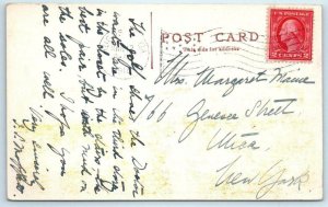 NORTH  AUGUSTA, South Carolina SC ~ HAMPTON TERRACE HOTEL 1914 Burned Postcard