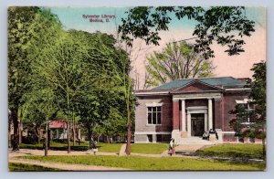 K1/ Medina Ohio Postcard c1910 Sylvester Library Building 130