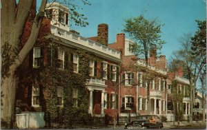 The Three Bricks or the Starbuck Houses Nantucket MA Postcard PC521