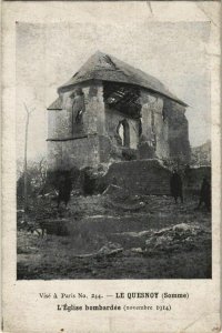 CPA guerre LE QUESNOY Église bombardé (758252)