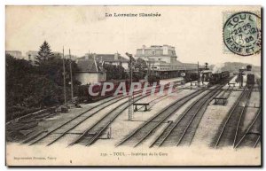 Old Postcard Lorraine Toul Interior of the Train Station