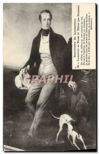 Old Postcard Lamartine by Decaisne Dog