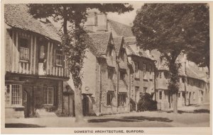 Domestic Architecture Burford Oxford Old Postcard
