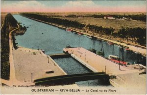 CPA OUISTREHAM RIVA-BELLA - Le Canal vu du Phare (1228916)