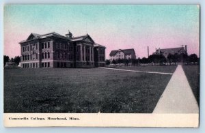 Moorhead Minnesota Postcard Concordia College Exterior View 1910 Vintage Antique