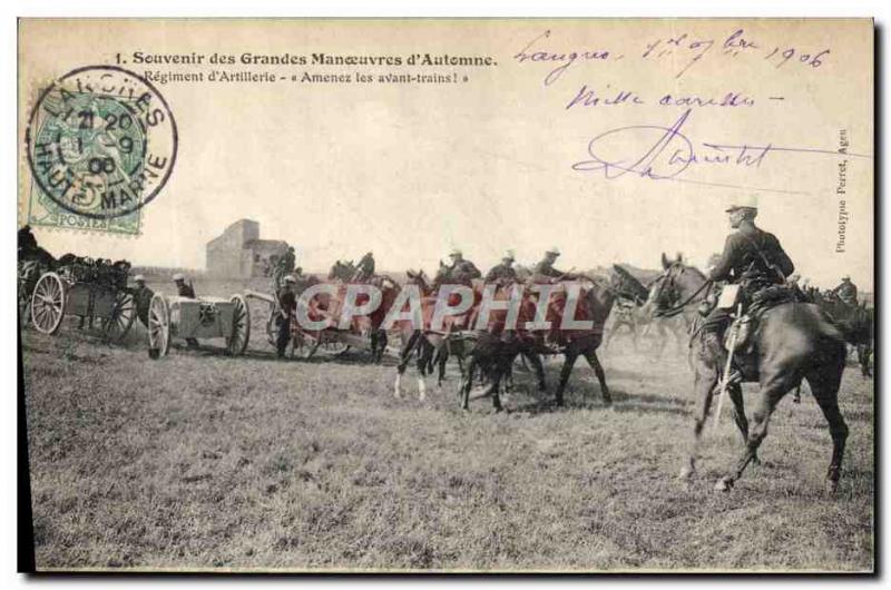 Old Postcard Militaria Grandes Maneuvers d & # 39 & # 39automne Regiment d & ...