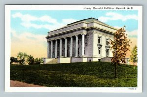 Bismarck, Historic 1924 Liberty Memorial Building, Vintage North Dakota Postcard
