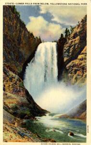 WY - Yellowstone Nationall Park. Lower Falls (Haynes Photo)