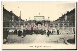 Old Postcard Paris Hospital Lariboisiere