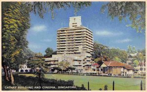 Cathay Building & Cinema Singapore postcard