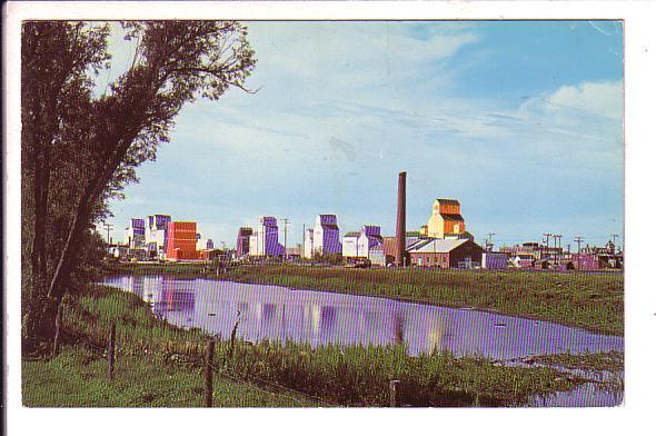 Grain Silos, Weyburn, Saskatchewan, Used 1970