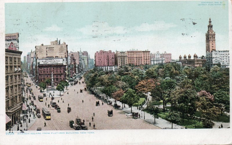 13369 Madison Square From Flatiron Building, New York City 1905