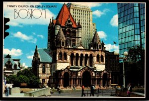 Massachusetts Boston Trinity Church On Copley Square