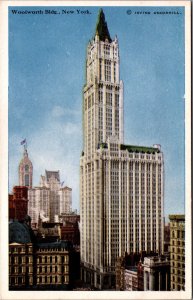 USA New York City Woolworth Building NY Vintage Postcard C006