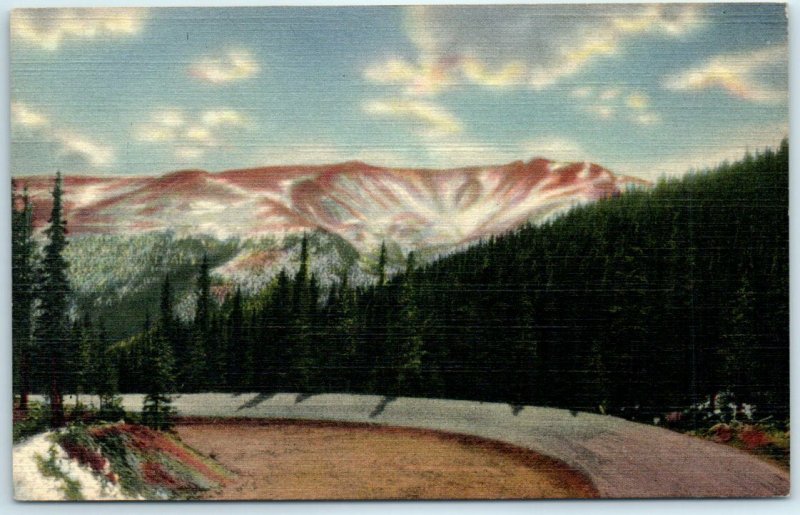 Postcard - Crater Mountain from Highway US 40 on Berthoud Pass, Colorado