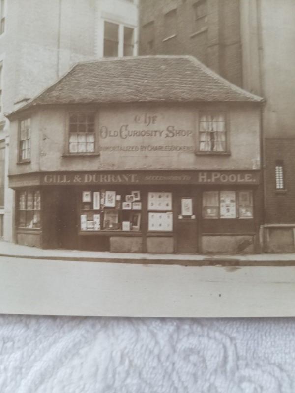 Antique Postcard Old Curiosity Shop, Immortalized by Charles Dickens.