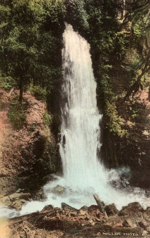 Oregon Rogue River Near Prospect Mill Creek Falls Handcolored Albertype