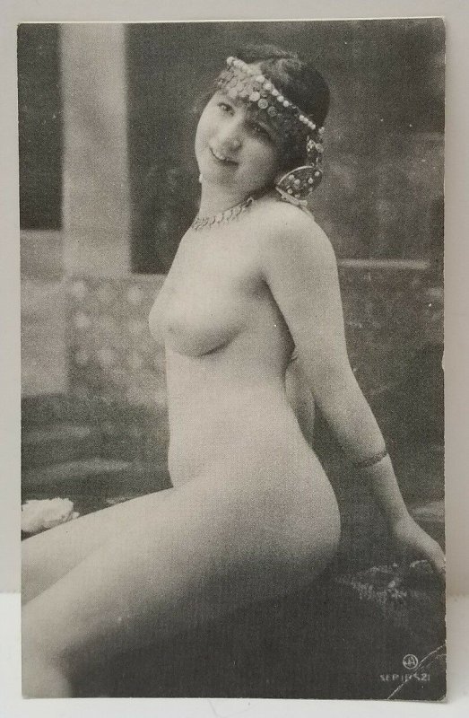 FRENCH SWEET SEXY JEAN AGELOU FLAPPER HAIR Postcard N11