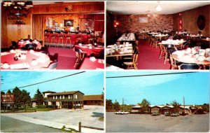 Bettendorf, IA Iowa EL RANCHO TEL MOTEL & VILLA RESTAURANT/BAR Roadside Postcard