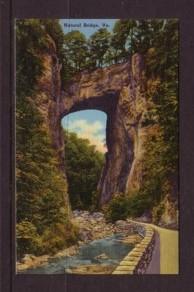 Virginia Post card Natural Bridge