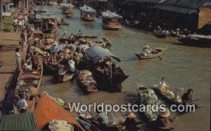 Floating Market Wat Sai Dhonburi Thailand Unused 