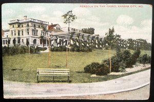 Vintage Postcard 1909 Pergola on the Paseo, Kansas City, Missouri (MO)