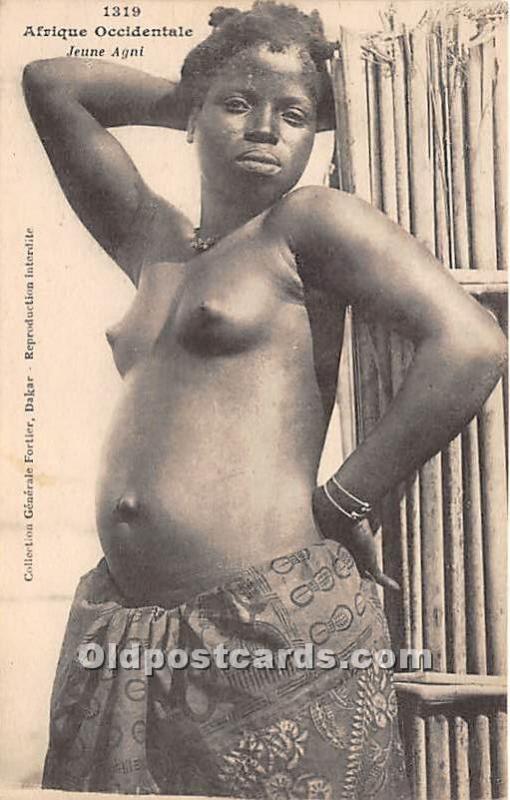 Afrique Occidentale Jeune Agni African Nude Unused 