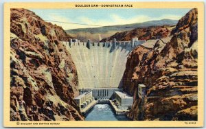 M-39574 Downstream Face of Boulder Dam Nevada-Arizona