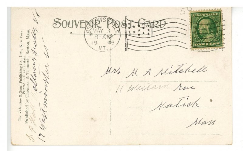 VT - Bellows Falls. Green Street ca 1909