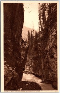 VINTAGE POSTCARD MARBLE CANYON THE BANFF-WINDERMERE ROAD ALBERTA CANADA c. 1925