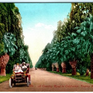 c1910s Fresno, Cali. Kearny Avenue Country Road Litho Photo PC Early Auto CA A25