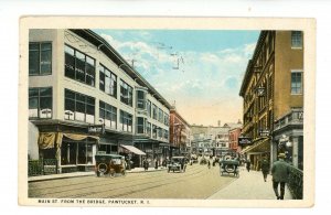 RI - Pawtucket. Main Street from the Bridge ca 1925