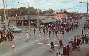 Senior High School Band Memorial Parade Hazel Park Michigan postcard